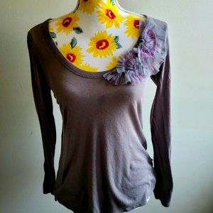 Adorabel Banana Republic Long Sleeve Shirt with Applicate.